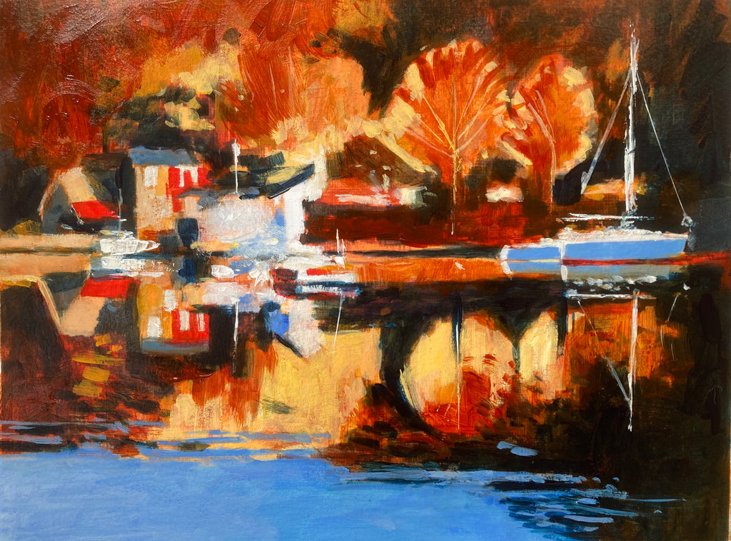 Autumn River Study - Fowey