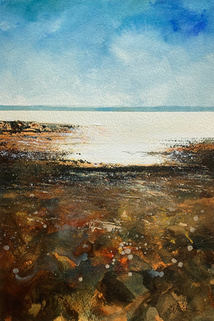 Estuary Light - waders forage the shore