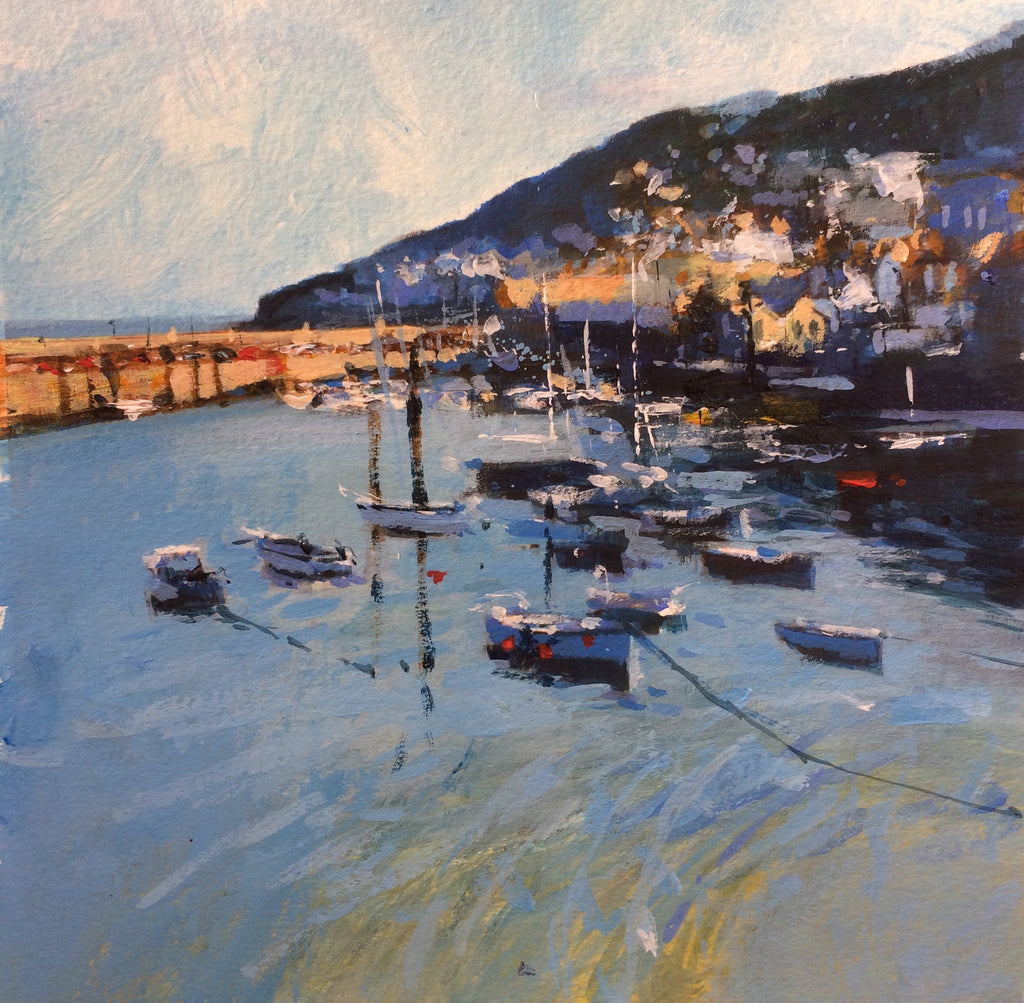 Teal light - Mousehole Print