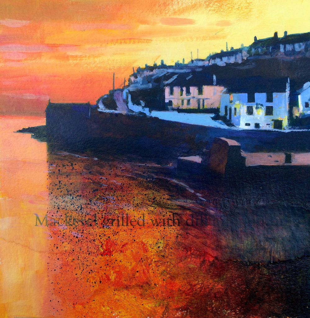 Tangerine Sunset - Porthleven Print