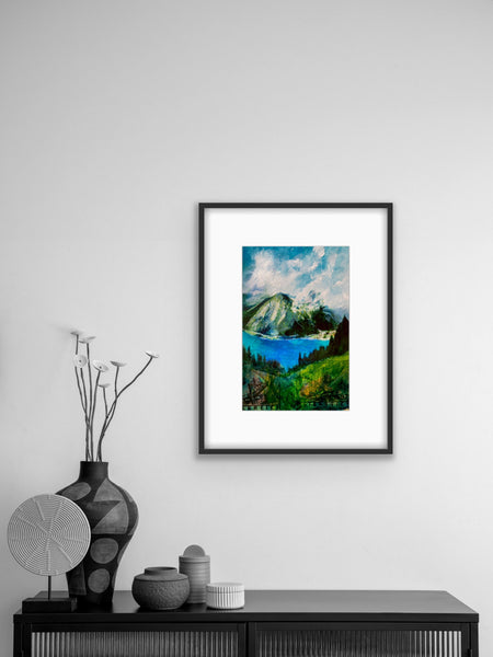 Above the lake, above the cloud