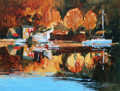 Autumn River Study - Fowey