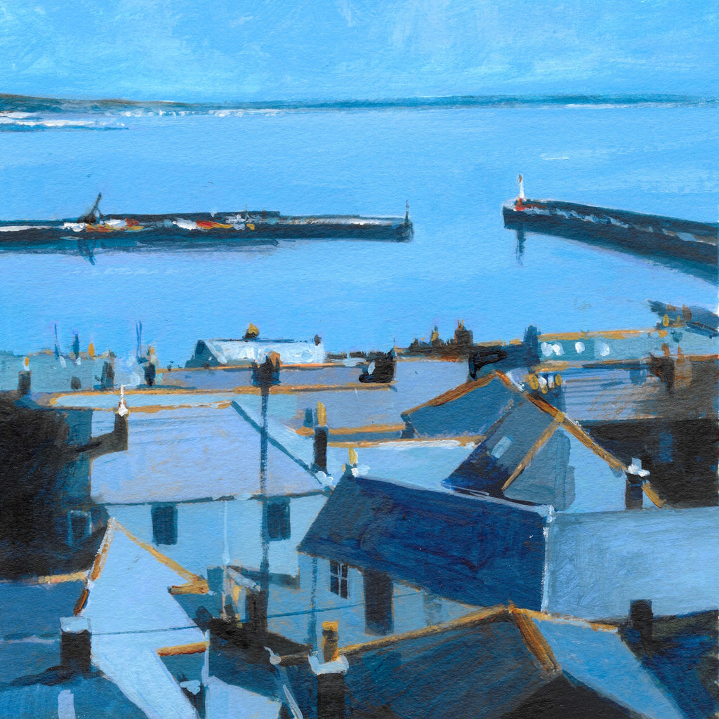 Over the Rooftops - Newlyn Print